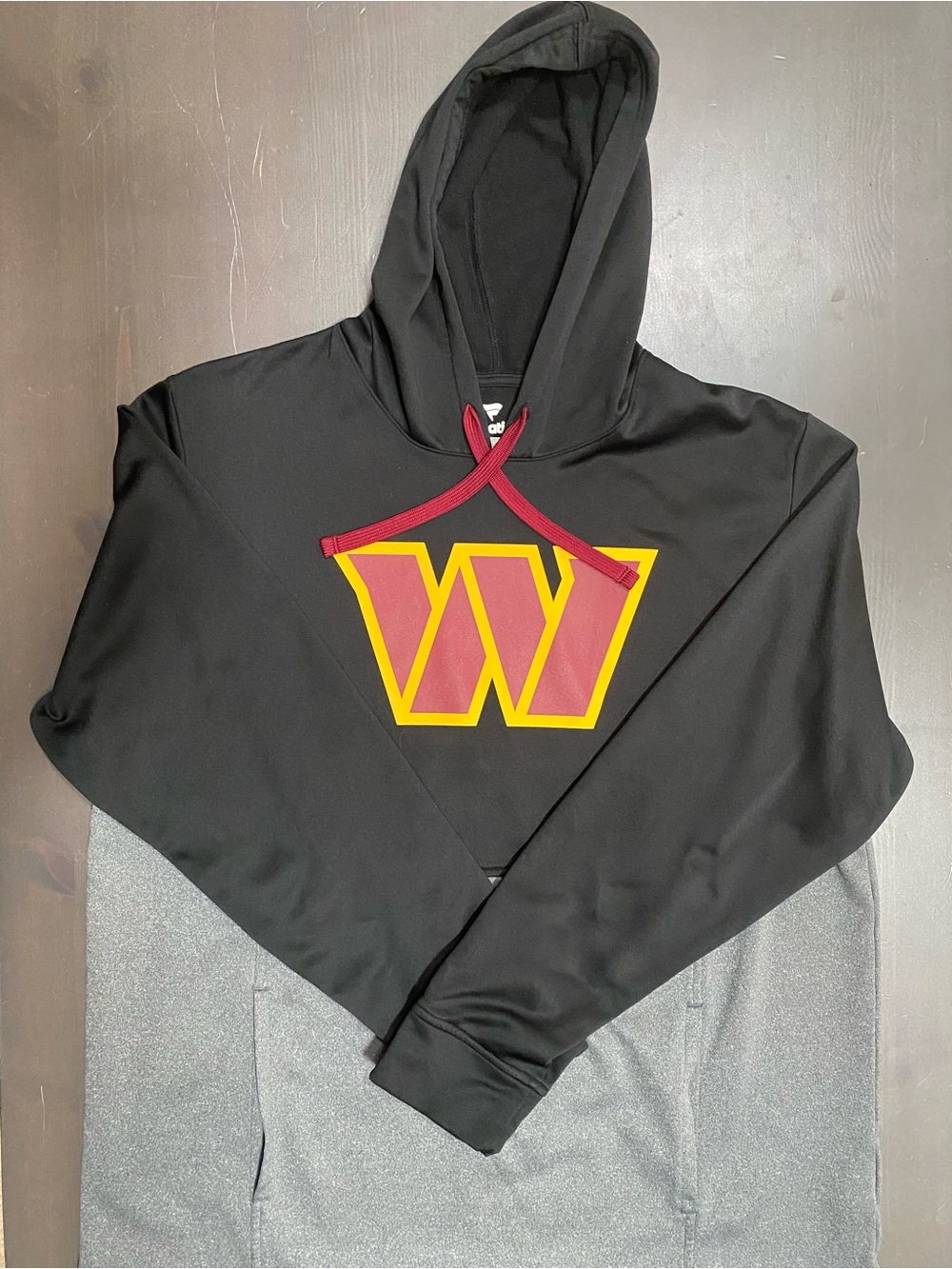 Fanatics NFL Washington Commanders Hoodie Sweatshirt Black Grey Pullover Mens XL